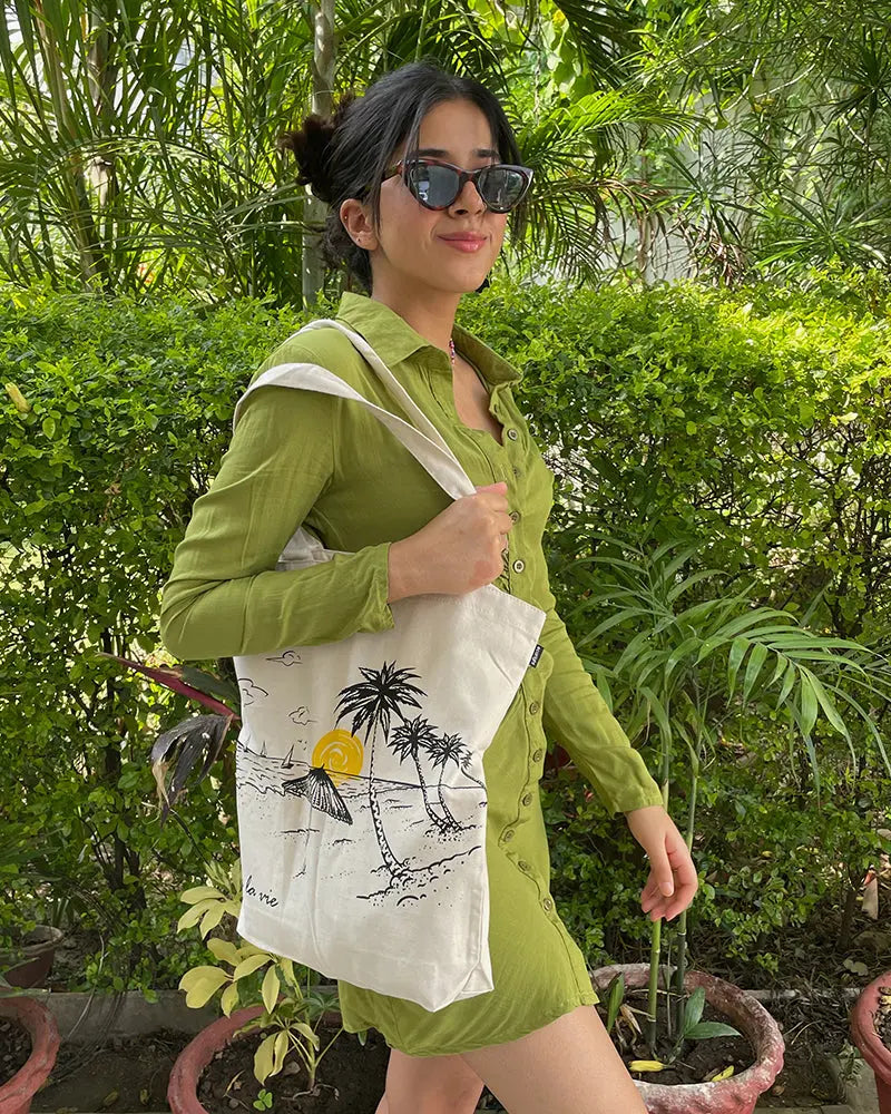Zipper Tote Bag - Sea La Vie Ecoright