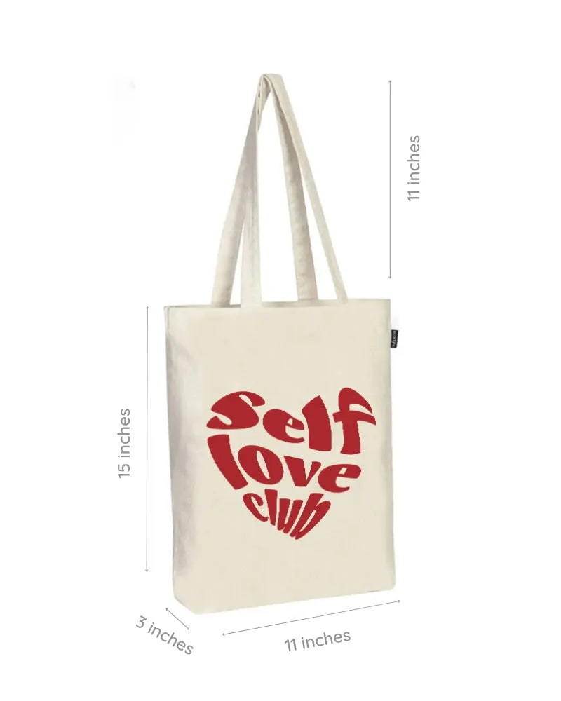 Zipper Tote Bag - Self Love Ecoright