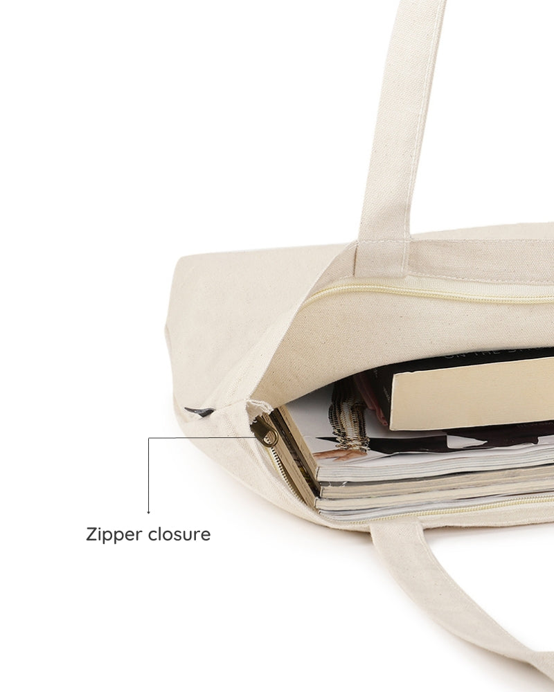 Zipper Tote Bag - So Damn Adora-Bull Ecoright