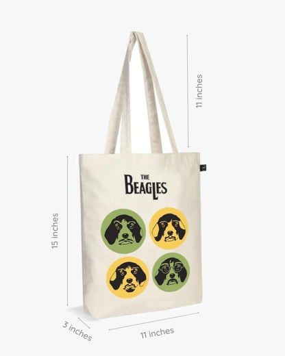 Zipper Tote Bag - The Beagles Ecoright
