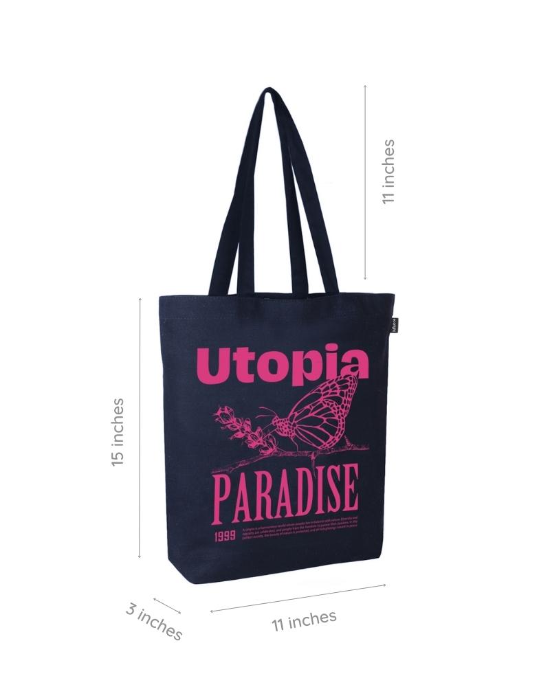 Zipper Tote Bag - Utopia Ecoright