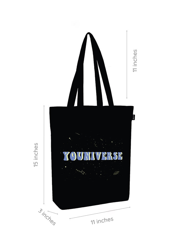 Zipper Tote Bag - Youniverse Ecoright