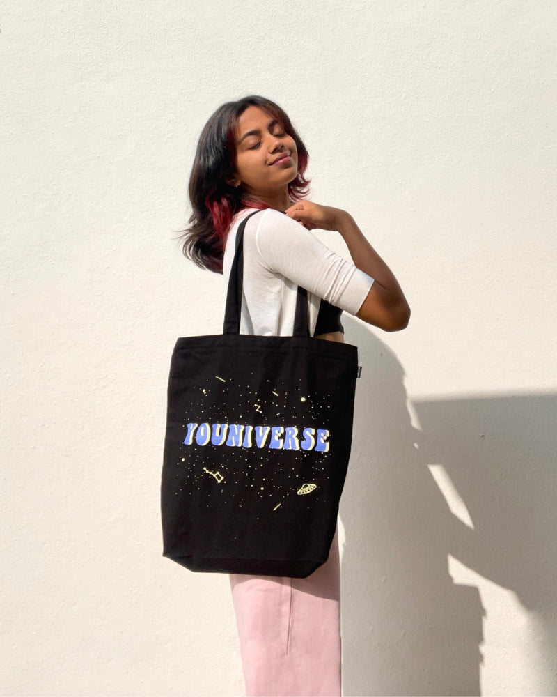 Zipper Tote Bag - Youniverse Ecoright