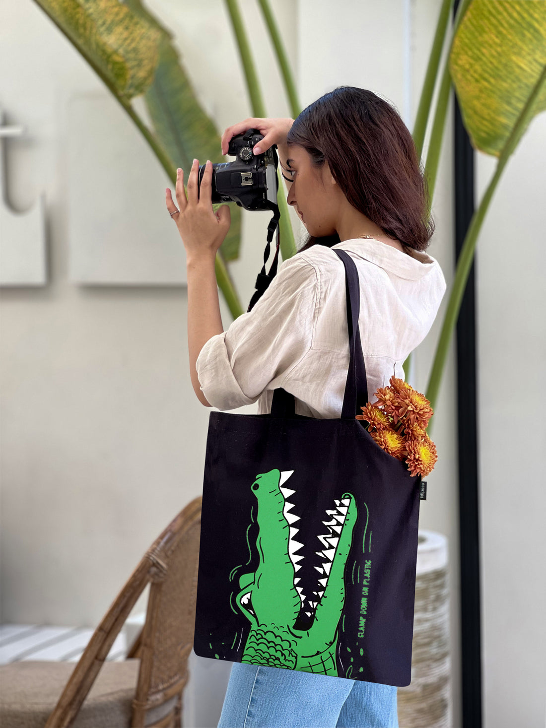 Cotton Tote Bag - Crocs