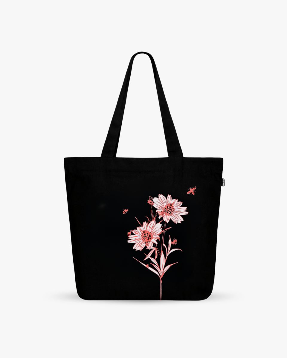 Happy Flowers (Black) - Ecoright