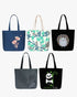 Large Zipper Tote Bags (Pack of 5) - Ecoright